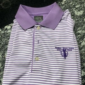 Robert Trent Jones Golf Trail Polo, Brand: Greg Norman, Color: Purple, Size: M